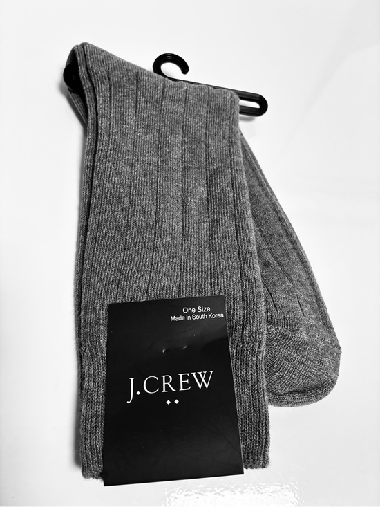 J. Crew Other - J.Crew Men's Ribbed Crew Socks in Gray (new)